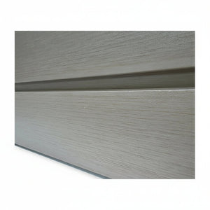 English Elm Rectanglar Terrace Aluminum Planter Powder Coated Wood Tone Finish for Patio Balcony Brown Grey B2755P462206