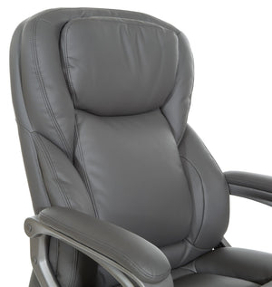 OSP Home Furnishings Exec Bonded Leather Office Chair with Lumbar Support for Executive Home Workspace ECH67707-EC42