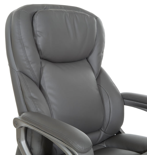 OSP Home Furnishings Exec Bonded Leather Office Chair with Lumbar Support for Executive Home Workspace ECH67707-EC42