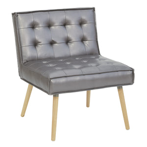 OSP Home Furnishings Amity Tufted Accent Chair Sizzle Pewter