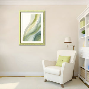 English Elm Set Of 3 Abstract Green Framed Wall Art – Modern Replaceable Canvas Prints For Stylish Home Decor T3976P383226-GIGA