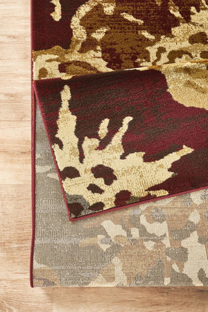 English Elm Joy Abstract Floral Area Rug Vivid Multicolor Painterly Low Pile Living Room B186P452317