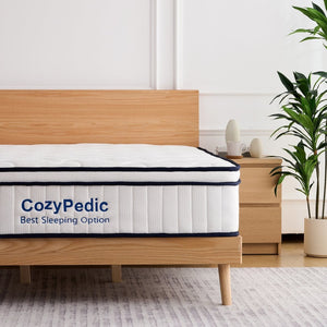 English Elm 12 Inch Queen Hybrid Mattress Memory Foam Pocket Springs Medium Firm Cooling W2699P399180