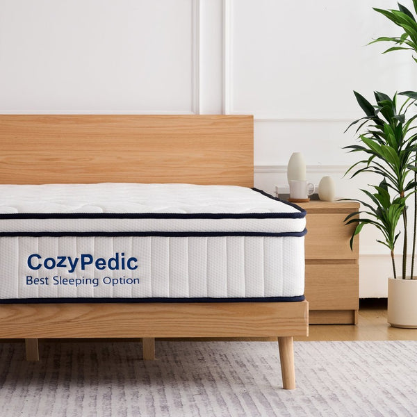 English Elm 12 Inch Queen Hybrid Mattress Memory Foam Pocket Springs Medium Firm Cooling W2699P399180