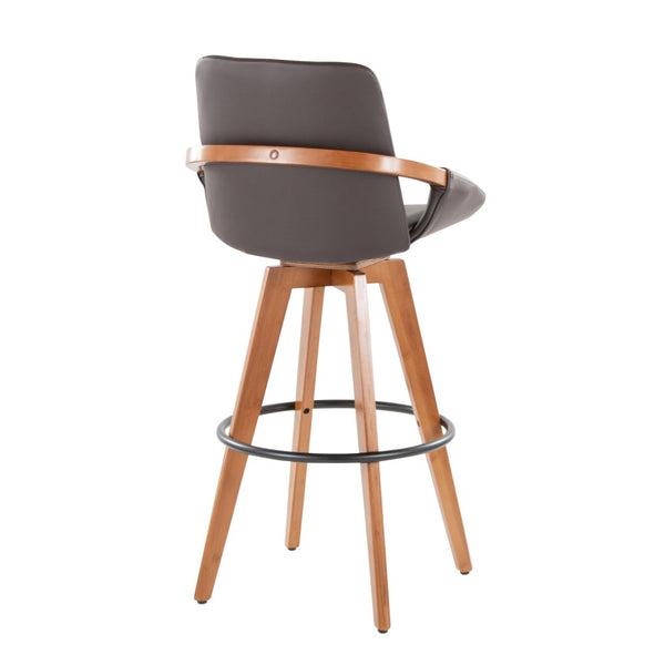 English Elm Dining/accent Chair Solid Wood Tapered Legs Cream Upholstery Mid-century Modern Seating B202P471201