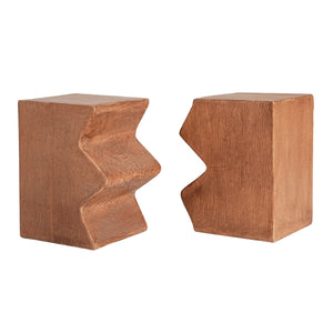 English Elm Christopher Knight Home® - MGO Rectangular Side Table Set of 2 – Durable MGO Outdoor Indoor Accent Stools, Weather-Resistant Patio Nesting End Tables Natural N770P341380N