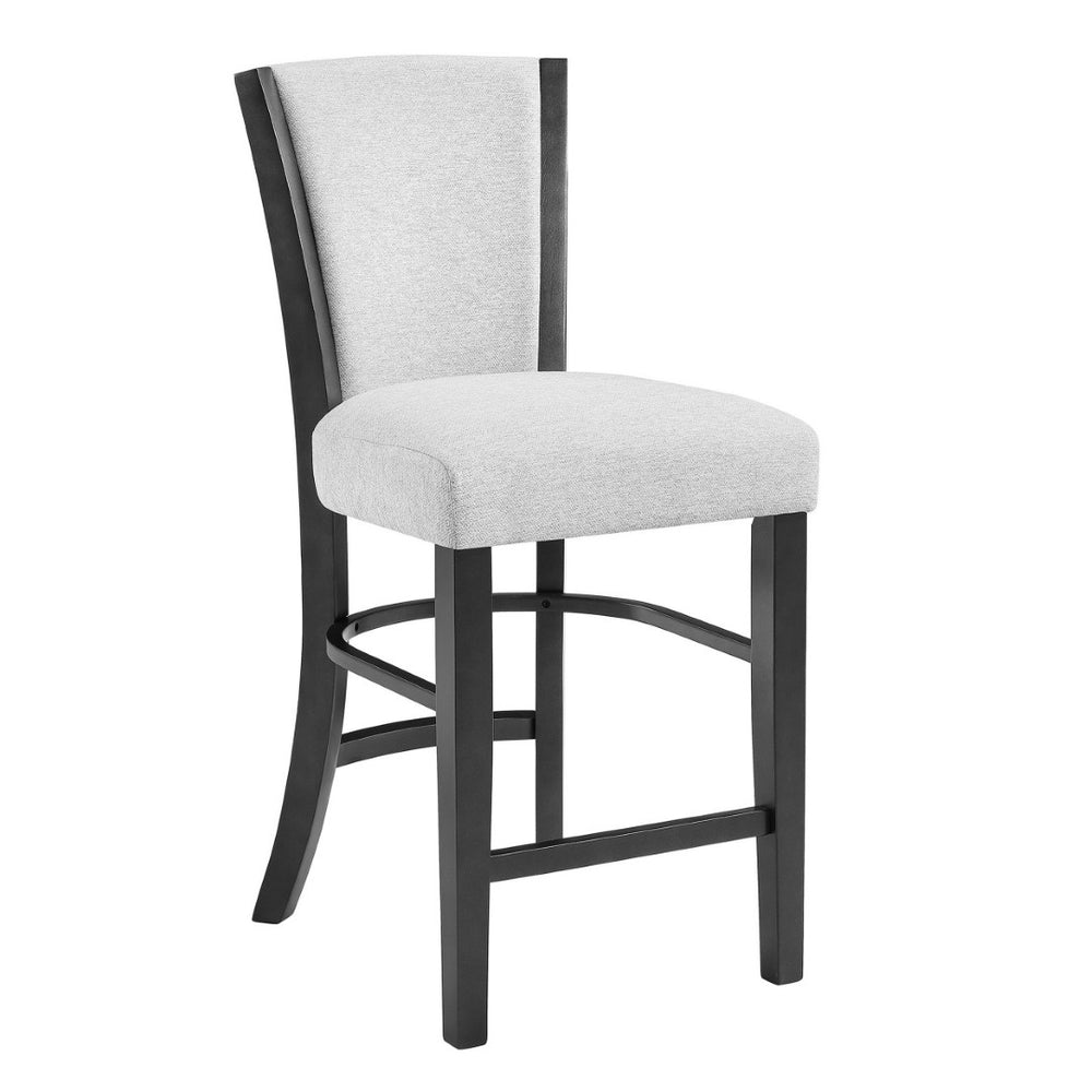 English Elm Farmhouse Swivel Barstools with X Back Solid Wood Frame for Kitchen Islands Set of 2 B056P416857