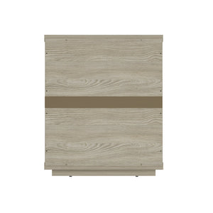English Elm Evelyn 20" Nightstand: Modern 3-Drawer Design In Natural Finish For Stylish Bedroom Storage Solutions B365P398517