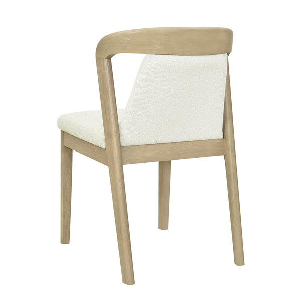 English Elm Christopher Knight Home® - Upholstered Backrest Armless Dining Chairs - Sleek Mid-Century Fabric Seats on Durable Oak Frame, 300lb Capacity Beige,Natural Ash N771P346002A