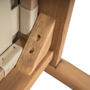 English Elm Christopher Knight Home® - Verona Outdoor Acacia Wood Loveseat With Beige Cushion, Handwoven Rope Detail For Stylish Comfort N775P309257A