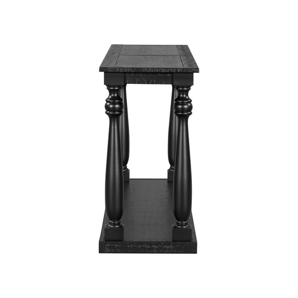 English Elm U_Style Vintage Wood Grain Console Table - Stylish Space-Saving Entryway Design With Lower Shelf N711P256976B-GIGA