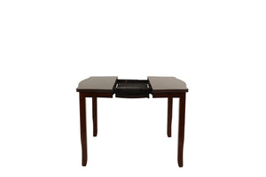 English Elm Modern Counter Height Dining Set with Butterfly Leaf Table Six Tufted Chairs B011S02510