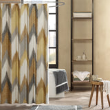 INK+IVY Alpine Modern/Contemporary Cotton Printed Shower Curtain II70-780 Yellow