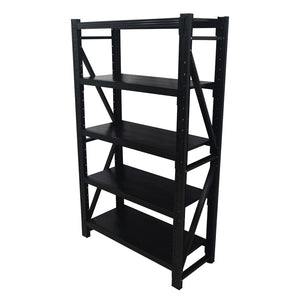 English Elm Five-tier Steel Garage Shelving Unit with Adjustable Levels and 1800 Lb Total Capacity W3752S00025