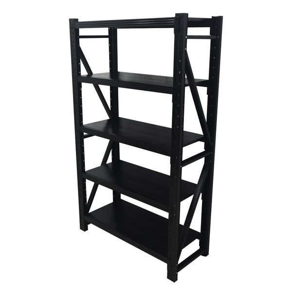 English Elm Five-tier Steel Garage Shelving Unit with Adjustable Levels and 1800 Lb Total Capacity W3752S00025