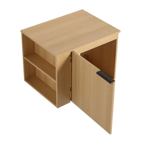 English Elm 24" Oak Bathroom Vanity Sink Cabinet - Modern Design, Soft-Close Doors, Great Storage For Small Spaces W1972P204940