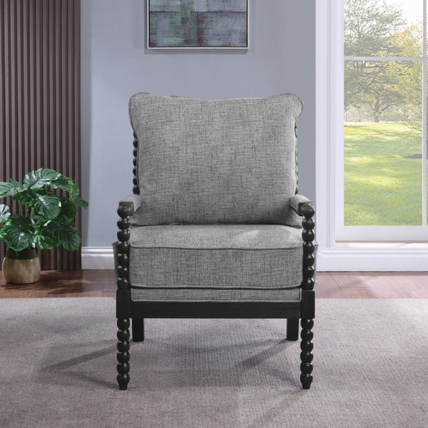 OSP Home Furnishings Eliza Spindle Chair Graphite