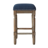 Madison Park Cirque Industrial Counter Stool Set of 2 MP104-0037 Navy