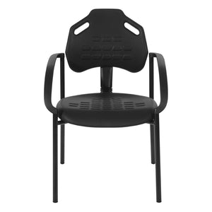 OSP Home Furnishings Guest Chair with Urethane Shell and Esd Certified Frame for Reception or Training Rooms KH81393