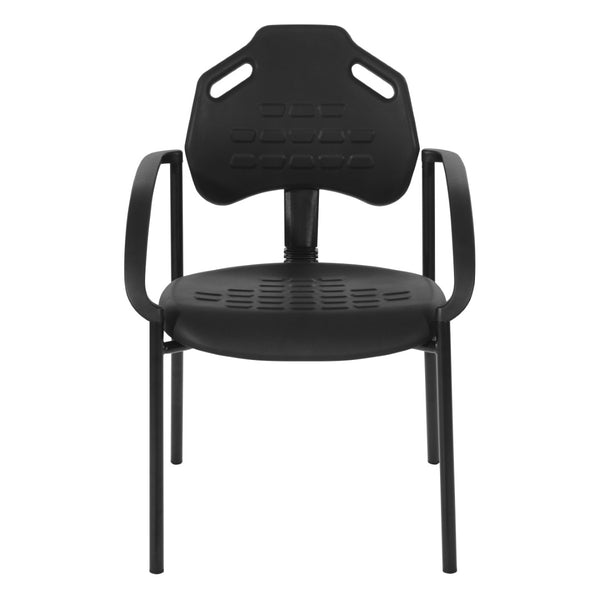 OSP Home Furnishings Guest Chair with Urethane Shell and Esd Certified Frame for Reception or Training Rooms KH81393