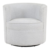 OSP Home Furnishings Cleo Swivel Chair Fog Fog