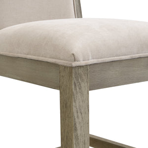 English Elm Christopher Knight Home® - 30.5 Inch Bar Stools Set of 2 with Upholstered Fabric Seats, Rubberwood Frame, 30.5" Height, 300 lb Capacity Beige,Grey N780P192217T