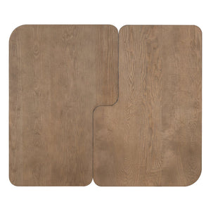 English Elm U-Can Modular Minimalist Coffee Table Set with Versatile Splicing Design, Durable MDF, Easy Assemble Natural N724P232174D