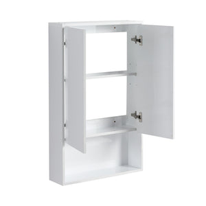 English Elm 72" Freestanding Vanity Combination With Soft-Closing Drawers, Glossy White Storage Solution For Modern Bathrooms W999S00429
