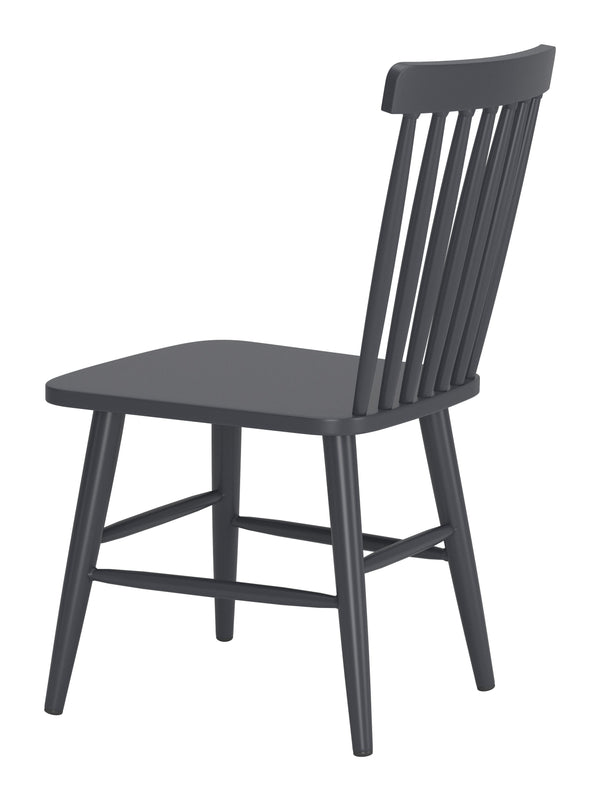 Zuo Modern Zeilen Dining Chair Set Of 2 - Modern, Versatile Aluminum Seating For Chic Home Décor & Style Black Aluminum 704085-zuo-modern