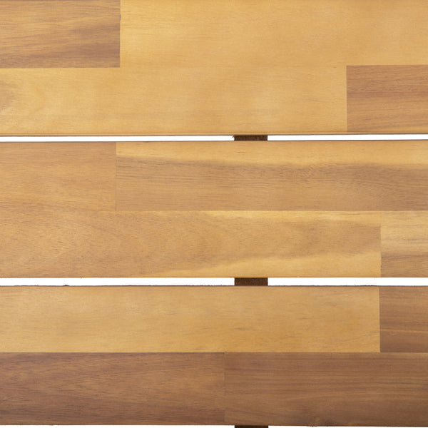 English Elm Christopher Knight Home® - PALOMA Acacia Wood Loveseat with Weather-Resistant Cushions and Outdoor Coffee Table Set for Patio Conversations and Relaxation Teak+ Beige 68611.00BGE