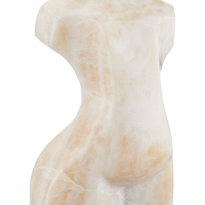 Giada Onyx Bust Sculpture - Handcrafted Modern Art Piece with Unique Natural Veining for Your Home