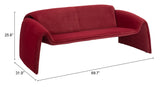 Horten Sofa Red 110028 Zuo Modern