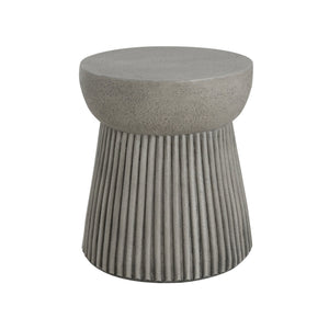 English Elm Christopher Knight Home® - Outdoor LightWeight Concrete Side Table Hourglass Design, Light Gray, Durable Lightweight Stone Look, No Assembly N773P254300G