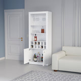 English Elm Bar Cabinet Nixon, Living Room, White