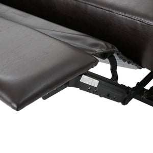 English Elm Christopher Knight Home® - Reclining Loveseat with Push-Back Recline, Plush Tufted Fabric Sofa, Compact Wall-Hugger Design Brown 61372.00PU