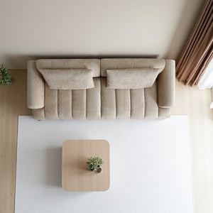 English Elm Modern Chenille Velvet Sectional Sofa Tufted Arc Design for Living Room Apartment W2664S00003