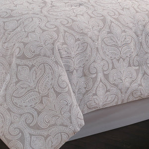 English Elm Winthrop 9-Piece Queen Comforter Set – Elegant Grey Jacquard Bedding Ensemble With Decorative Pillows B340P340581-GIGA