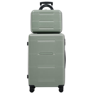 English Elm 6 Piece Hardshell Abs Travel Set with Spinner Wheels Combination Lock and Toiletry Bag Light Green N732P391465Y