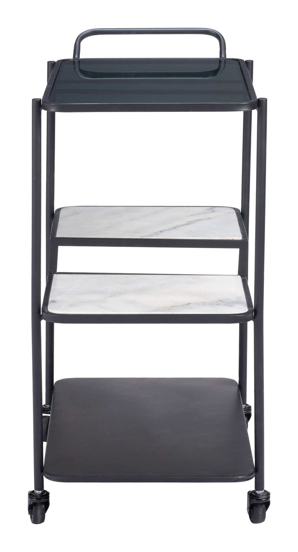Constanza Bar Cart Black 109845 Zuo Modern