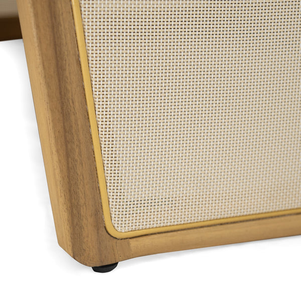 English Elm Christopher Knight Home® - Royal Textilene Club Chair Set Of 2 - Elegant Acacia Wood, Weather-Resistant, Plush Comfort Design N773P218355B2