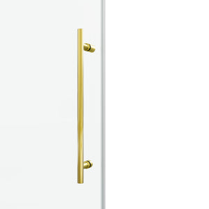 English Elm 60*76"Fixed 60*76" Fixed & Sliding Shower Door - Modern Frameless Design, 3/8" Tempered Glass, Easy Clean & Install T3177P320603