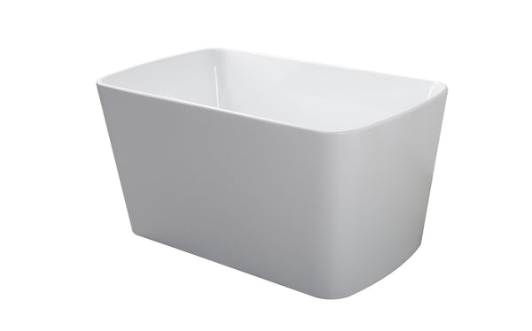 English Elm 49'' Square Acrylic Freestanding Soaking Tub Japanese Ofuro Style Compact Sit-in Bath W1920P179228