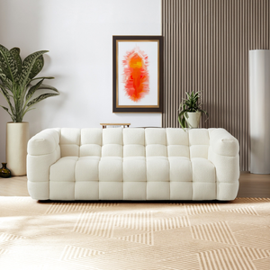 English Elm Ashcroft Furniture - Morrison Sofa (Cream Boucle)