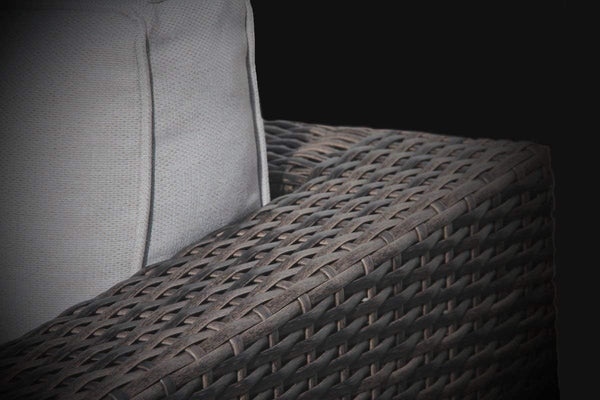 English Elm LSI 3-Piece Wicker Rattan Patio Sofa Set with Aluminum Frame, Water-Resistant Cushions, No-Assembly B120S00060