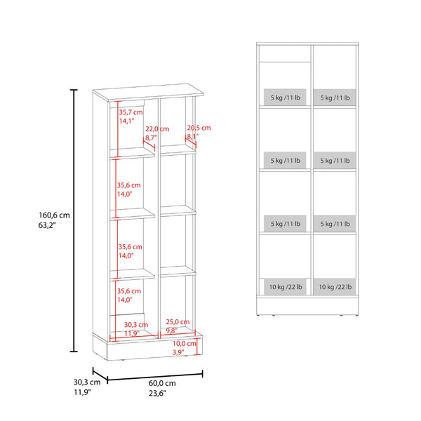 English Elm Juls Tall Pantry Cabinet with Open Shelves and Enclosed Storage for Any Room B070P474244