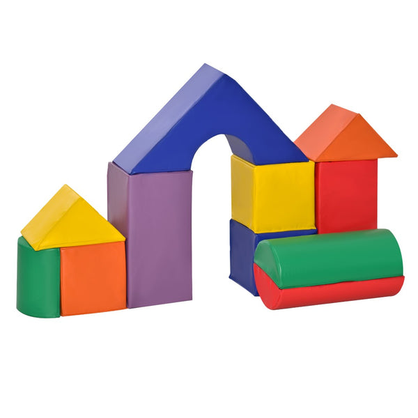 English Elm Soozier 11 Piece Soft Foam Toddler Climbing Block Playset for Active Indoor Play W2225P217357