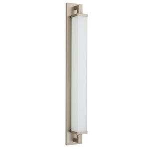 English Elm 34-inches Warm Metallic Led Vanity Light Bar Dimmable with Selectable Color Temperature Brushed Nickel B370P394097