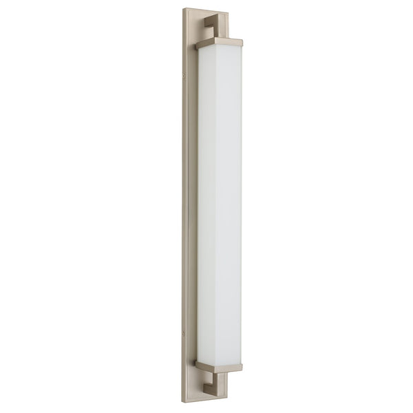 English Elm 34-inches Warm Metallic Led Vanity Light Bar Dimmable with Selectable Color Temperature Brushed Nickel B370P394097