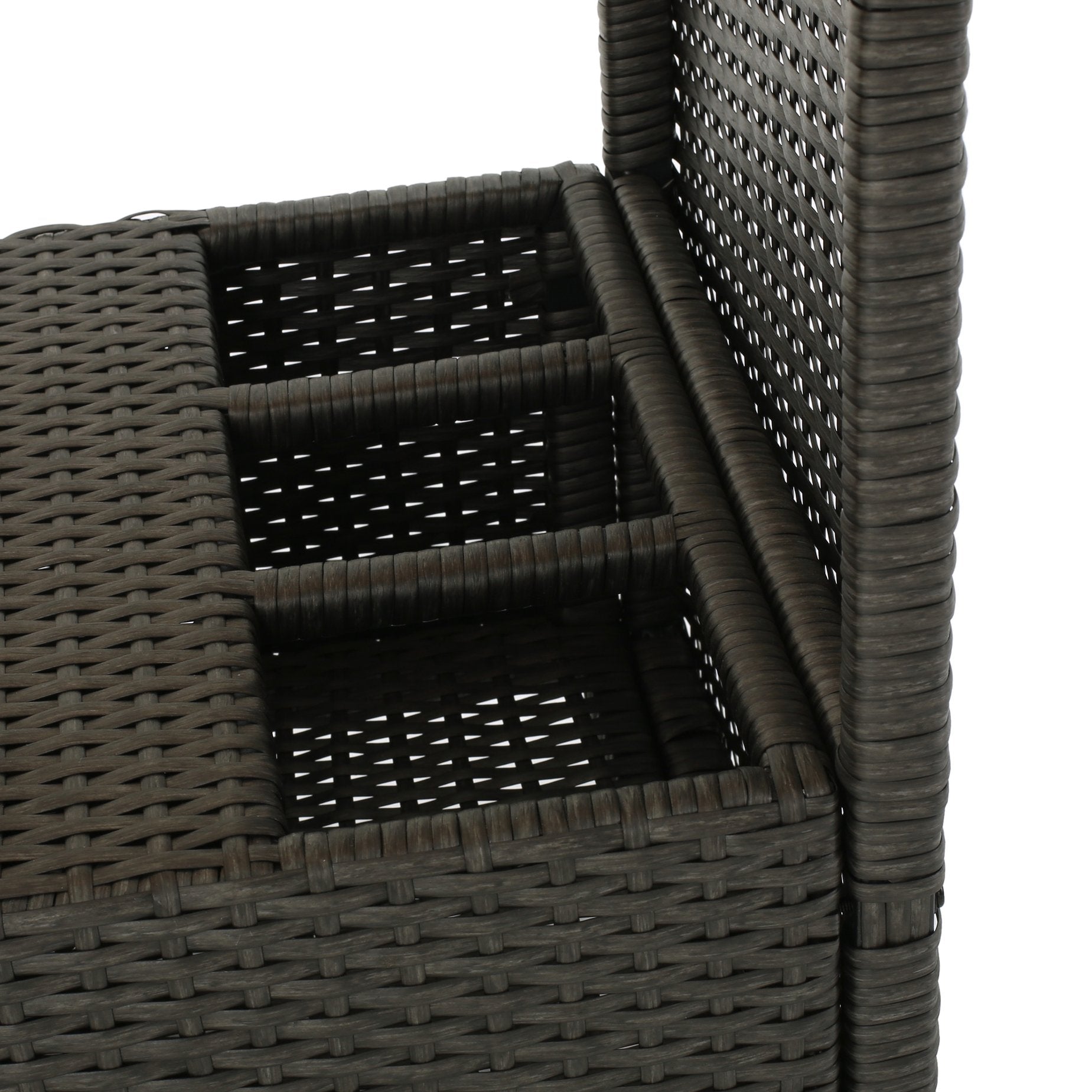 Christopher Knight Home Rattan Bar Cart - Thumbnail 4