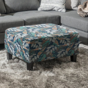 English Elm Christopher Knight Home® - STORAGE Ottoman with Tufted Waffle Stitching, Soft-Close Hinges and Contemporary Upholstered Design Blue,Green,Orange N770P272083A